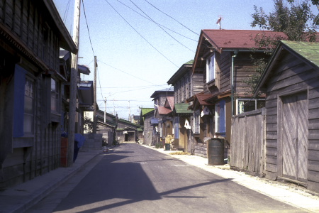 佐井村に建ち並ぶ木造の家々