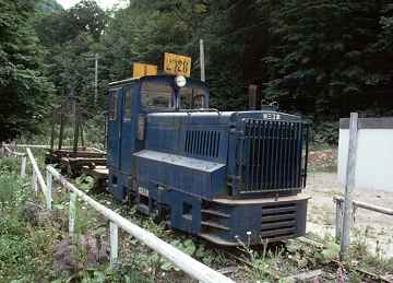 保存されていた機関車