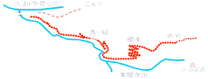 立山砂防軌道の地図